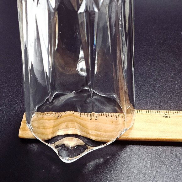 Cristal d'Arques Longchamp Pint Pitcher 6" Cut Crystal Glass vintage - Picture 9 of 11